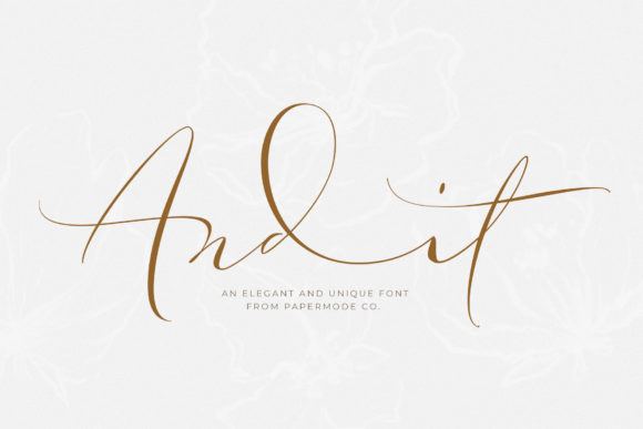 Andit Typeface Review: Elevating Editorial Design with Handwritten Elegance