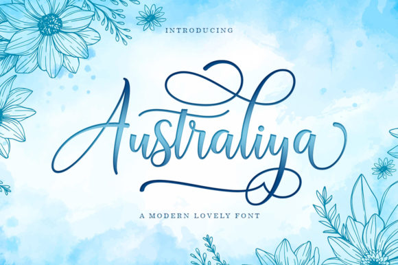 Australiya Typeface Review: Elegant Script for Brand Identity