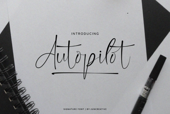 Autopilot: The Elegant Handwritten Font for Crafters and Sellers