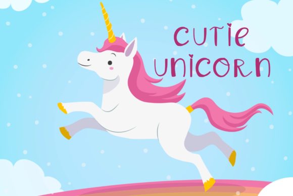 Cutie Unicorn: A Playful Handwritten Font for Joyful Editorial Design