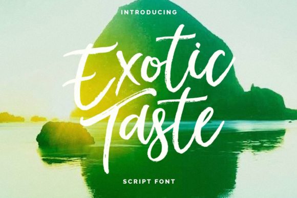 Exotic Taste: A Handwritten Font for Editorial Flow
