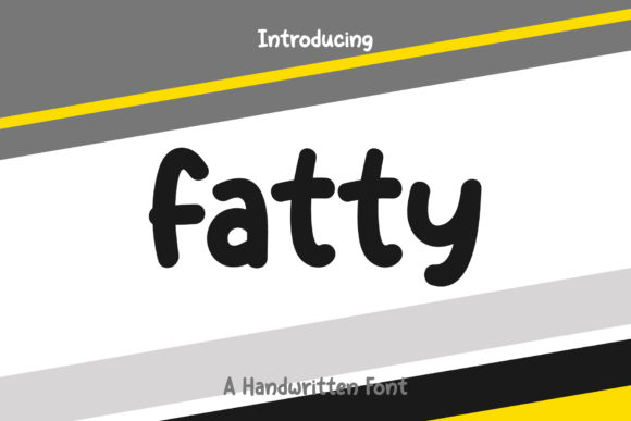 Fatty Typeface: Bold Handwritten Font for Campaign Visuals