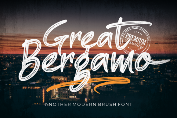 Great Bergamo: A Handwritten Typeface for Polished Brand Identity