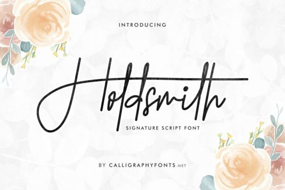 Holdsmith Typeface: Elevating Editorial Design with Handwritten Elegance