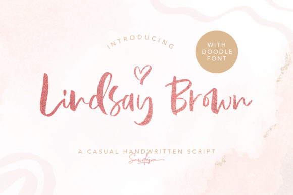 Lindsay Brown: A Handwritten Font for Editorial Elegance