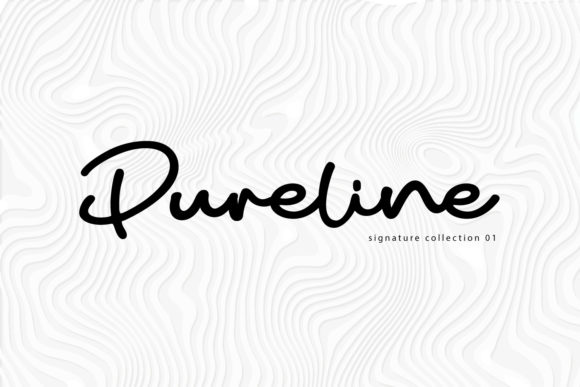 Pureline: A Modern Script Font for Cohesive Small Business Branding