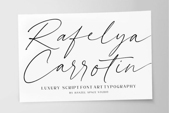 Rafelya Carrotin: A Handwritten Font for Editorial Elegance