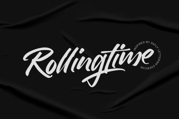 Rollingtime Typeface: Elevate Campaign Visuals with Flowing Script