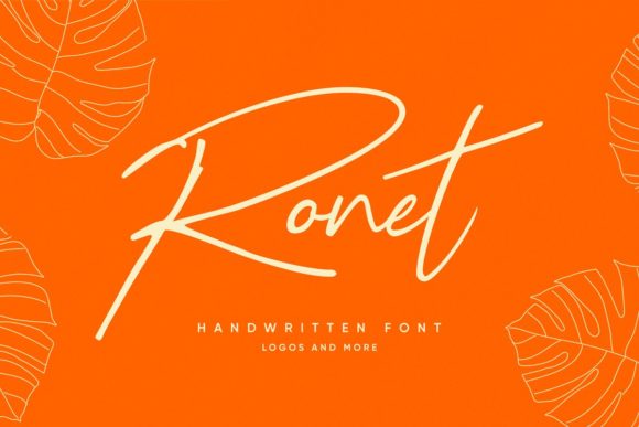 Ronet: A Handwritten Typeface for Modern Web Design