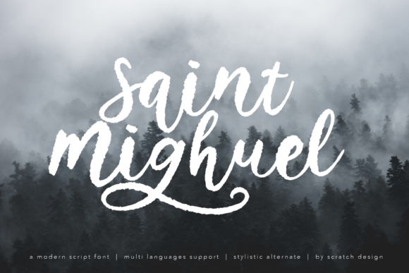 Saint Mighuel: A Handwritten Typeface for Authentic Brand Identity