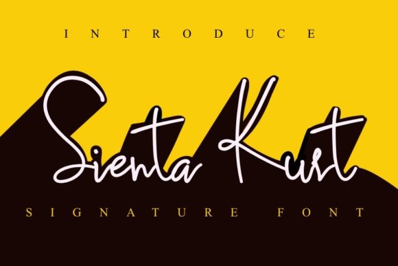 Sienta Kurt: A Script Amp Typeface for Elegant Campaign Design