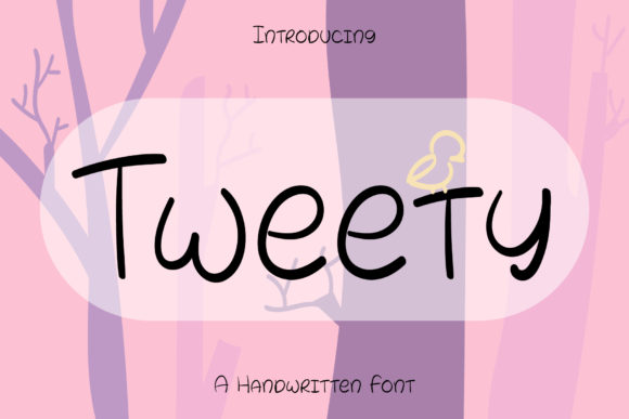 Tweety Handwritten Font: A Sweet Addition to Your Craft Designs