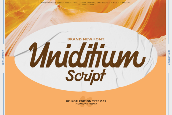 Uniditium: The Elegant Script Typeface for Campaign Clarity