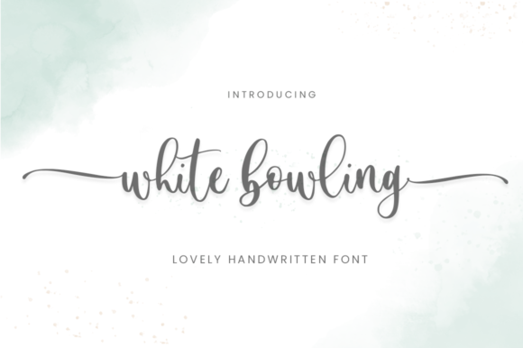 White Bowling: The Handwritten Font for Boutique Branding and Crafts
